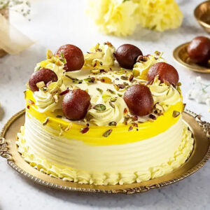 Heavenly Gulab Jamun Cake