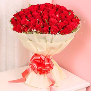 100 Red Roses bouquet