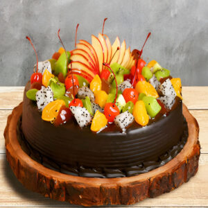 Heavenly Choco Fruit Cake