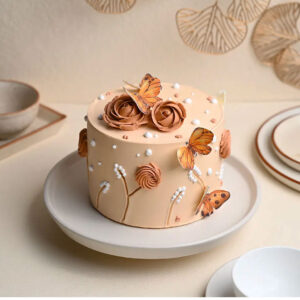 Rose N Butterfly Designer Cake