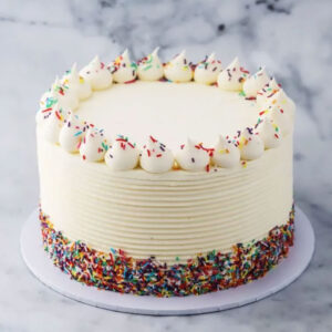 Vibrant Layers Vanilla Cake