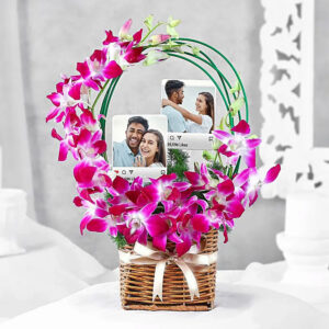 Orchid Elegance Basket Arrangement