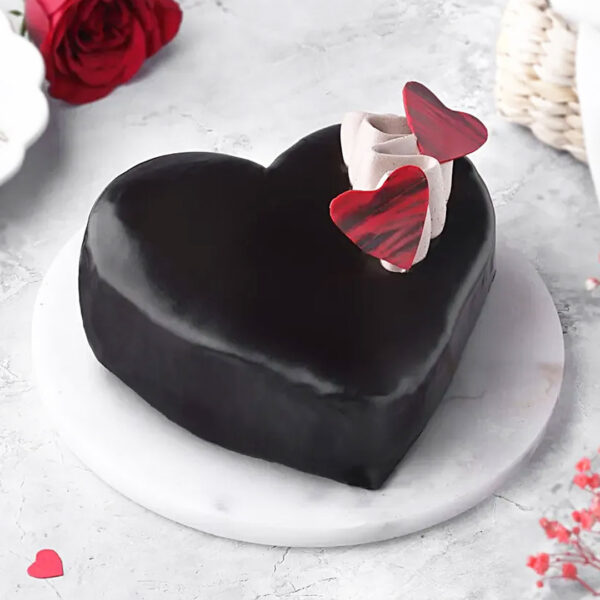 Heartfelt Truffle Chocolate Cake